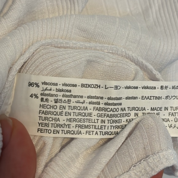 White Cropped Tank Zara - Picture 4 of 4